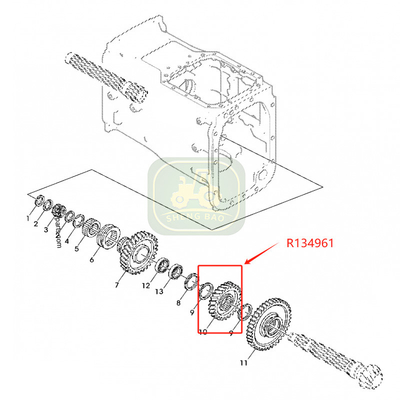ट्रांसमिशन प्रतिस्थापन 25/29T R134961 R113840 गियर के लिए जॉन डियर