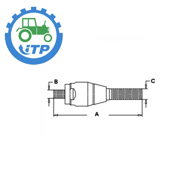CAR49001 न्यू हॉलैंड ट्रैक्टर पार्ट्स बॉल ज्वाइंट RH 2.77KG