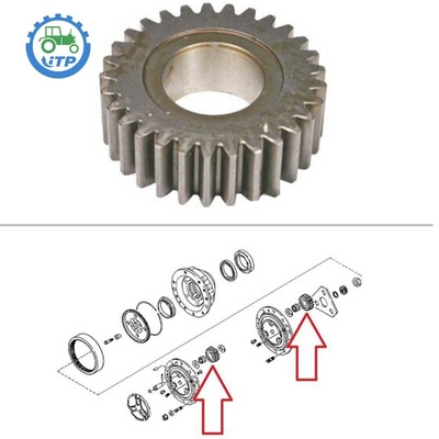 केस बैकहो 4WD फ्रंट एक्सल प्लैनेटरी गियर K395110 5120 5220